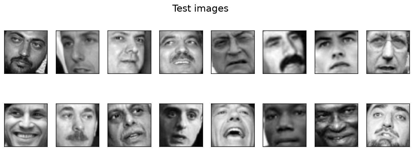 Test faces before reconstruction